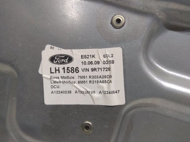 Підйомник механічний вітрового скла 1738645 FORD