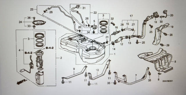 Шланг заливної горловини, паливного бака 17660SWWP01 HONDA