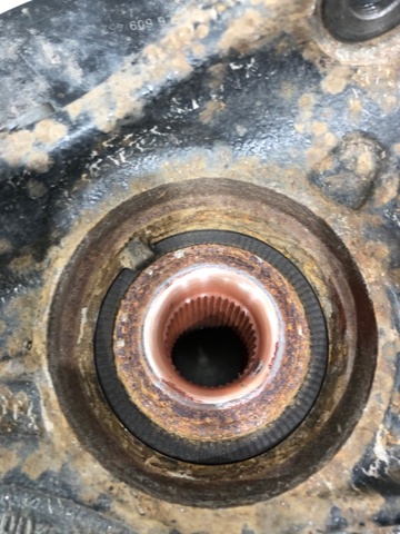 Цапфа - поворотний кулак заднім виходом, 7L6505436B VAG