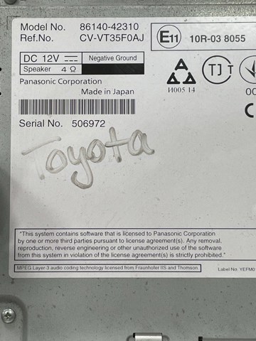 Бортовий комп'ютер 8614042310 TOYOTA