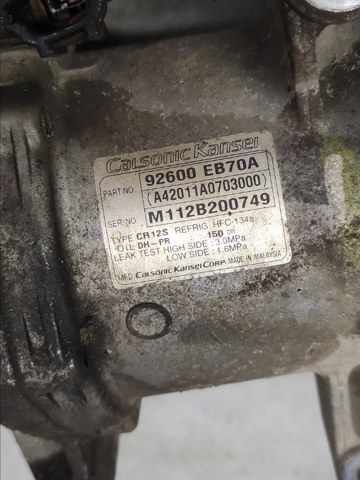 Насос кондиціонера 92600EB70A NISSAN