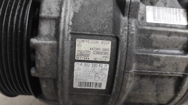 Компресор системи кондиціювання A0022306211 MERCEDES