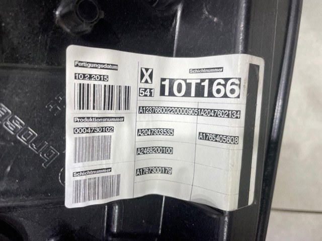 Механізм склопідйомника двері задньої, лівої A1767303800 MERCEDES