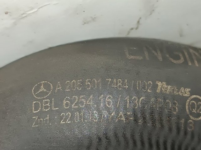 Шланг/патрубок радіатора охолодження, нижній A2055017484 MERCEDES