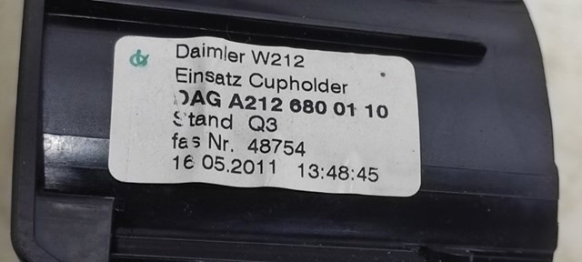 Підсклянник підлокітника центральної консолі A2126800110 MERCEDES