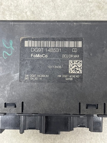 Блок комфорту передніх дверей DG9T14B531 FORD