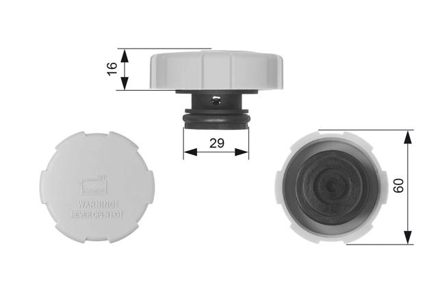Пробка розширювального бачка RC0008 VERNET