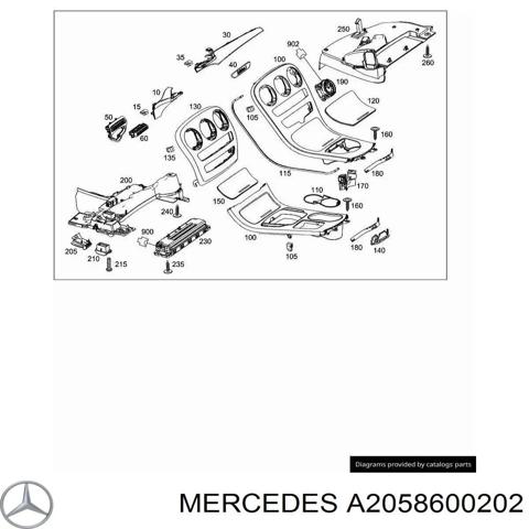 Подушка Айрбег водія захисту колін A2058600202 MERCEDES