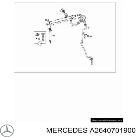 Рампа форсунок системи упорскування палива A2640701900 MERCEDES