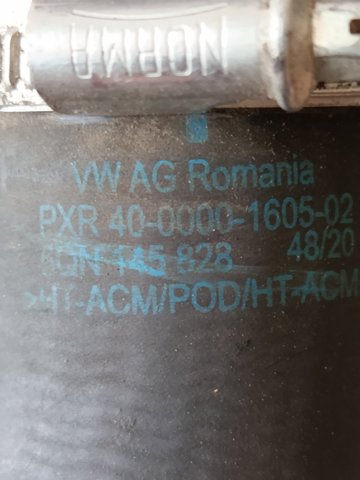 Шланг/патрубок интеркуллера 5QN145828 VAG