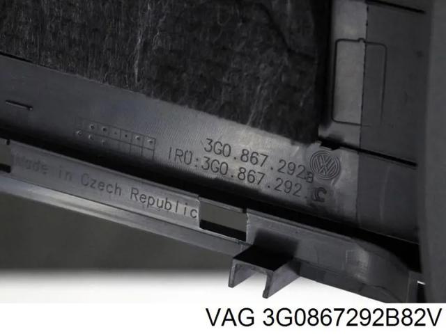 Обшивка стійки кузова внутрішньої, середня нижня права 3G0867292B82V VAG