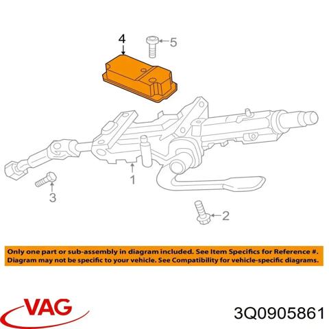 Електронний модуль рульової колонки 3Q0905861 VAG