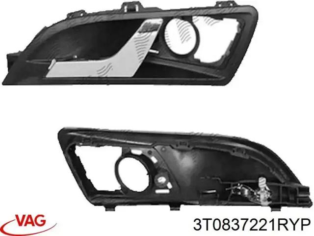Ручка передньої двері внутрішня ліва 3T0837221RYP VAG