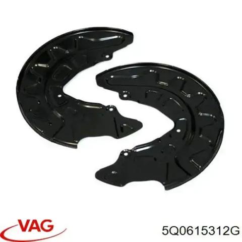 Захист гальмівного диска, переднього, правого 5Q0615312G VAG