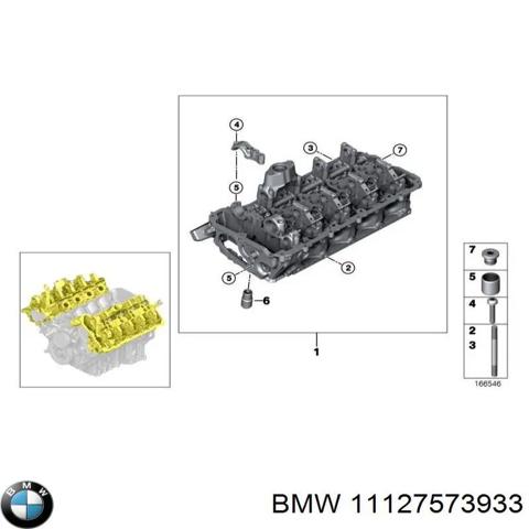 Головка блока циліндрів (ГБЦ), права 11127573933 BMW