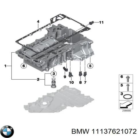 Піддон масляний картера двигуна, верхня частина 11137621072 BMW