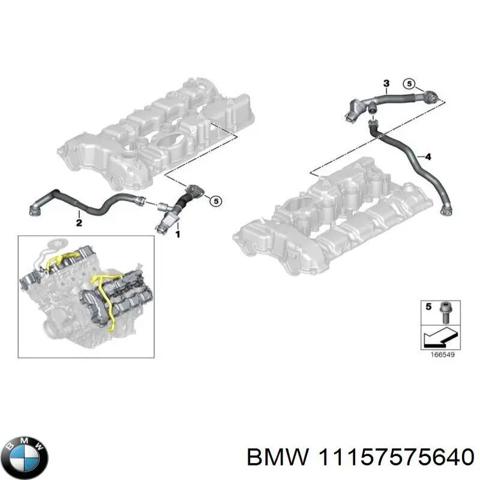 Патрубок вентиляції картера, масловіддільника 11157575640 BMW