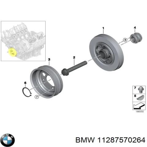 Шків колінвала 11287570264 BMW