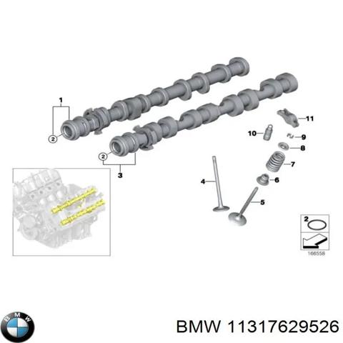 Шток двигуна, випускний, лівий 11317629526 BMW