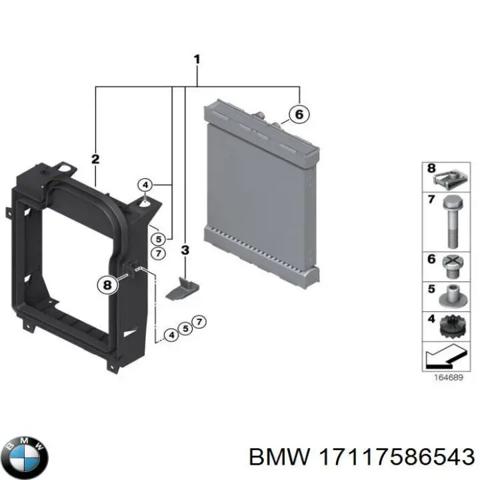 Повітроводи системи охолодження двигуна 17117586543 BMW