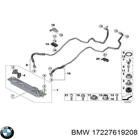 Трубка масляного радіатора АКПП, нижня 17227619208 BMW