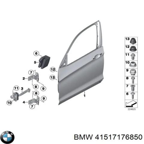 Петля передніх дверей, правою 41517176850 BMW