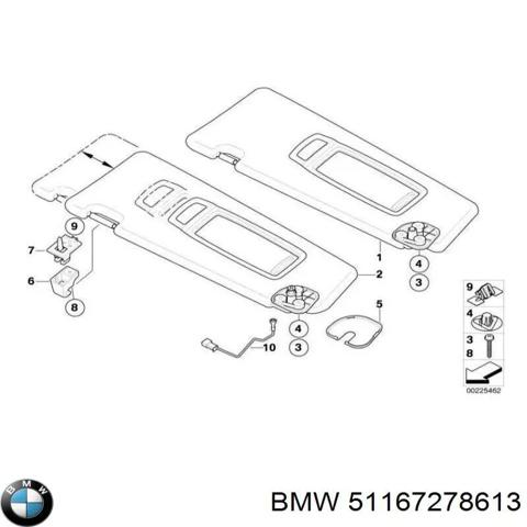Козирок протисонячний 51167278613 BMW