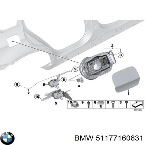 Заливна горловина бензобака 51177160631 BMW