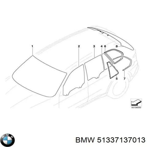 Скло та ущільнювачі скла вітрового правого/лівого 51337137013 BMW