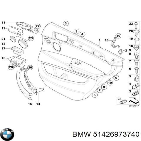 Накладка ручки дверей 51426973740 BMW