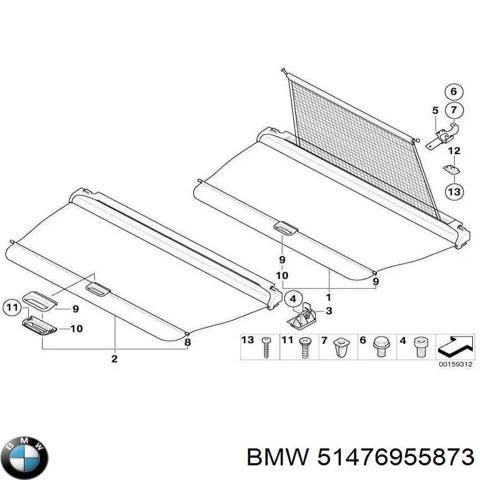 Шторка двері багажного відсіку 51476955873 BMW