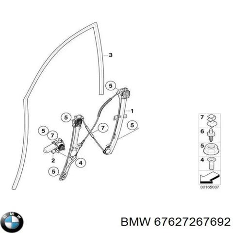 Двигун склопідіймача двері передньої, правої 67627267692 BMW