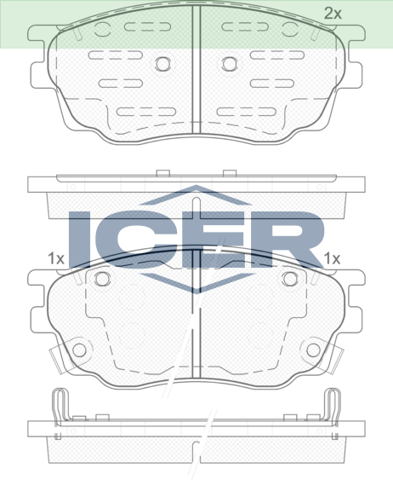 Дискові гальма 181542200 ICER