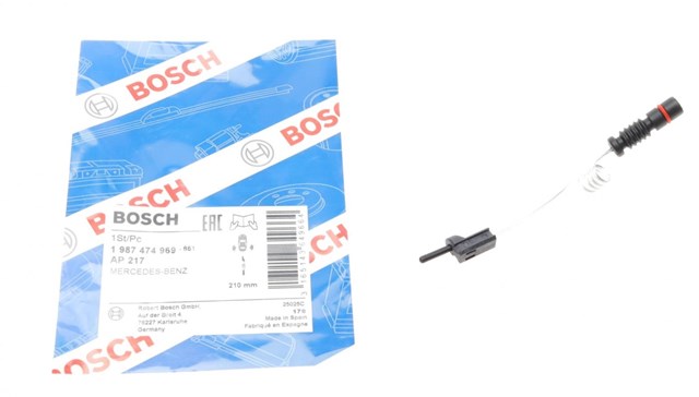 Датчик зносу гальмівних колодок, передній 1987474969 BOSCH