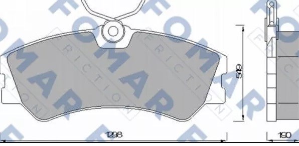 Гальмівні колодки 463781 FOMAR