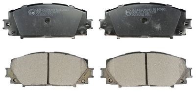 Передні гальмівні колодки B110980 DENCKERMANN