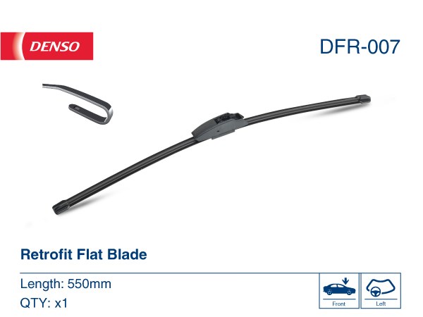 Щітка-двірник лобового скла, пасажирська DFR007 DENSO