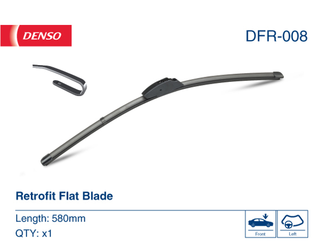 Щітка склоочисника лобового скла, водійська DFR008 DENSO