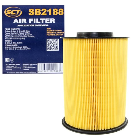 Повітряний фільтр двигуна SB2188 SCT