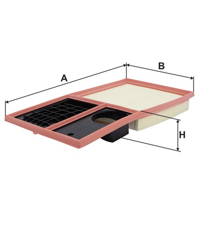Повітряний фільтр двигуна WA9545 WIX