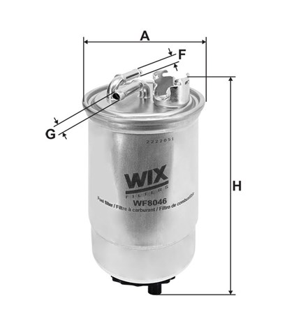 Фільтр паливний WF8046 WIX