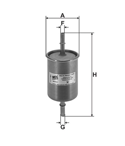 Фільтр палива WF8101 WIX