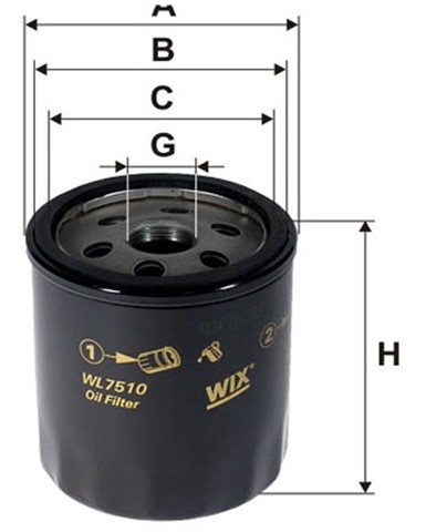 Фільтр очищення масла відцентровий WL7510 WIX