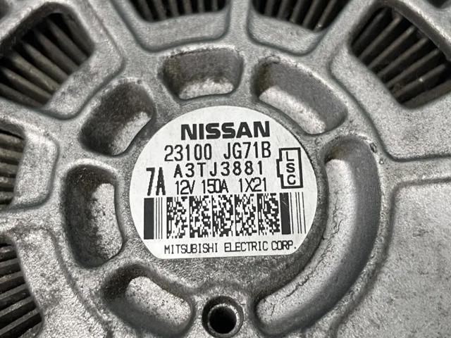 Генератор 12v 150a  у відмінному стані nissan. renault. 2.0 dci.-23100 jg71a