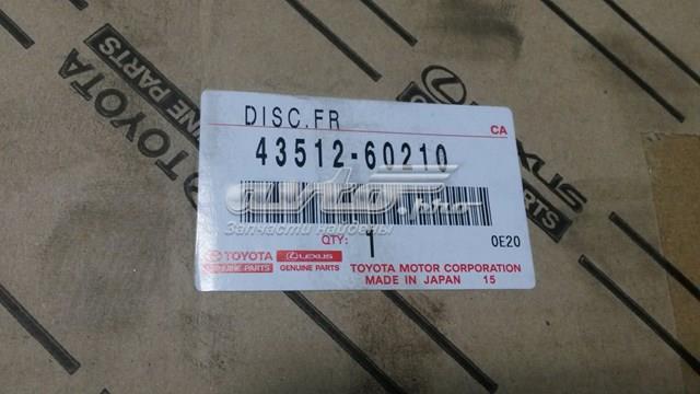 Гальмо дискове переднє 4351260210 TOYOTA
