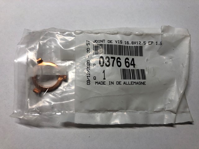 Прокладка пробки піддону двигуна 037664 PEUGEOT