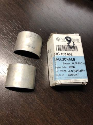 Вкладиш распредвала, на одну шийку 03G103652 VAG