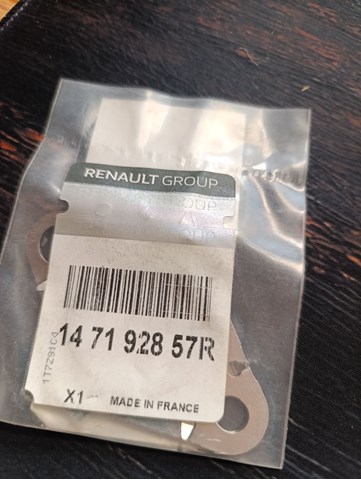 Прокладка патрубка EGR до голівки блока (ГБЦ) 147192857R RENAULT