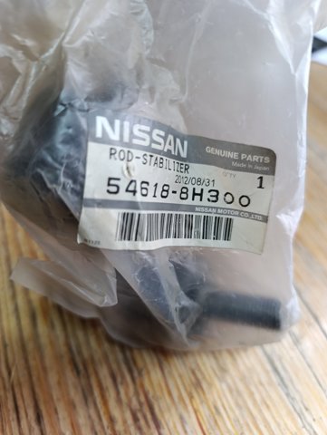 Стійка стабілізатора, переднього, права 546188H300 NISSAN