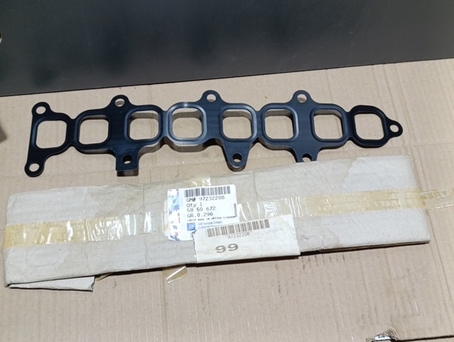 Прокладка впускного колектора, ліва 5850672 OPEL